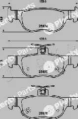 Japko 51320 — Brake Pad Set, disc brake