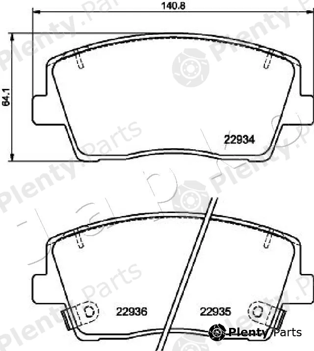 Japko 50K34 — Brake Pad Set, disc brake