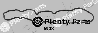 Japko 47W03 — Gasket, cylinder head cover