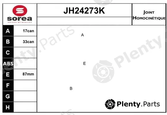 Sera JH24273K — Joint Kit, drive shaft