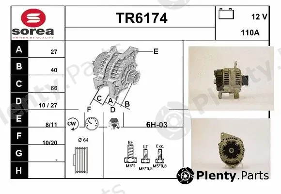 Sera TR6174 — Alternator