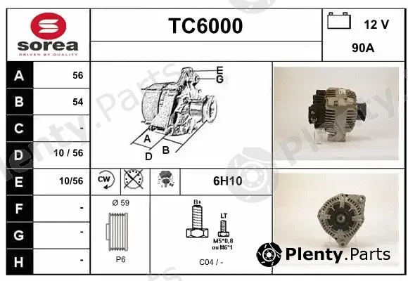 Sera TC6000 — Alternator