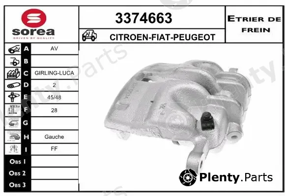 Sera 3374663 — Brake Caliper
