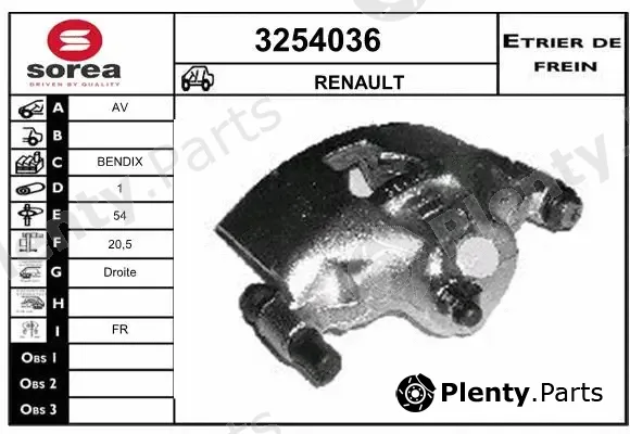 Sera 3254036 — Brake Caliper