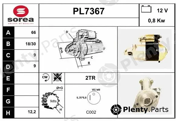 Sera PL7367 — Starter