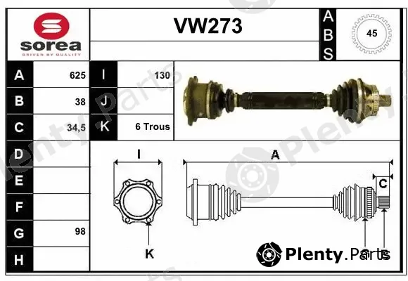 Sera VW273 — Drive Shaft