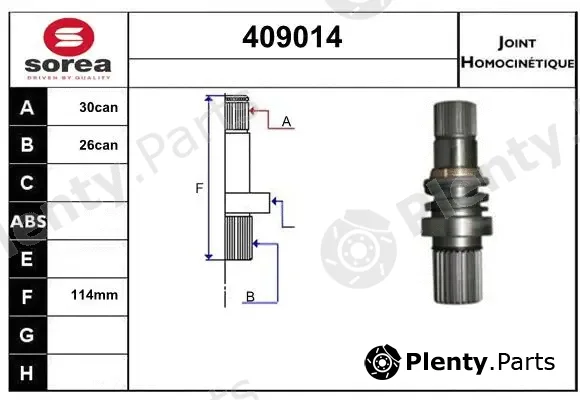 Sera 409014 — Joint Kit, drive shaft