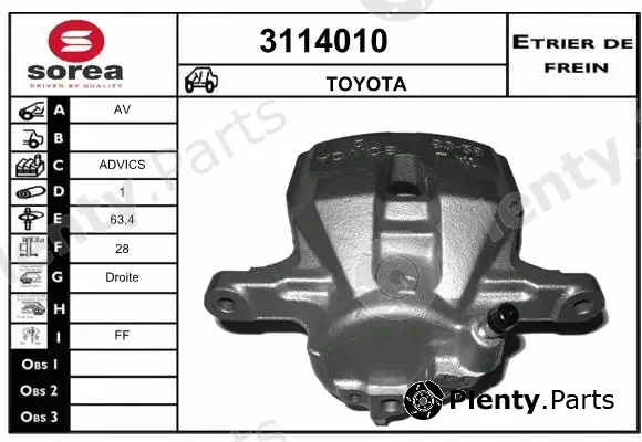 Sera 3114010 — Brake Caliper