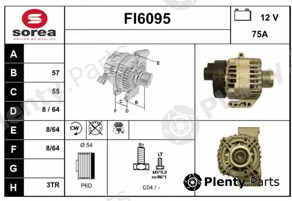 Sera FI6095 — Alternator