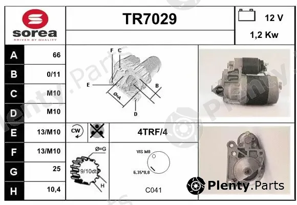 Sera TR7029 — Starter
