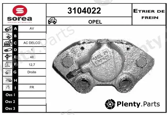 Sera 3104022 — Brake Caliper