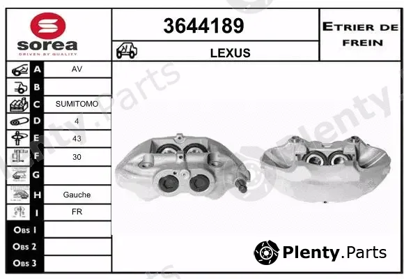 Sera 3644189 — Brake Caliper