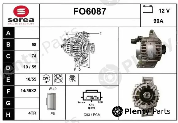 Sera FO6087 — Alternator