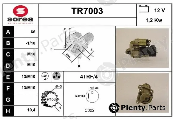 Sera TR7003 — Starter