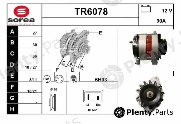 Sera TR6078 — Alternator