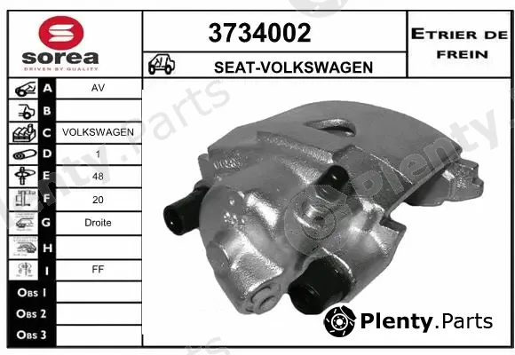 Sera 3734002 — Brake Caliper