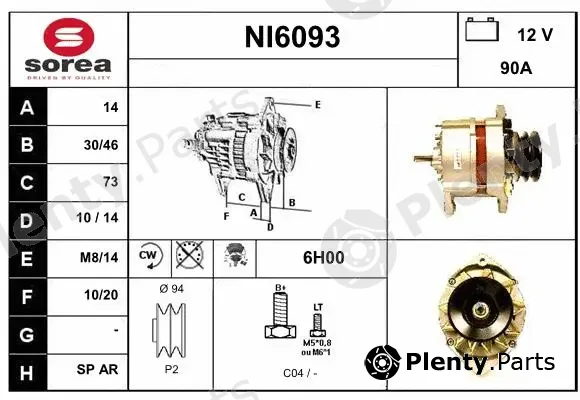 Sera NI6093 — Alternator
