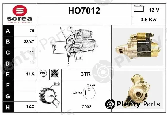 Sera HO7012 — Starter