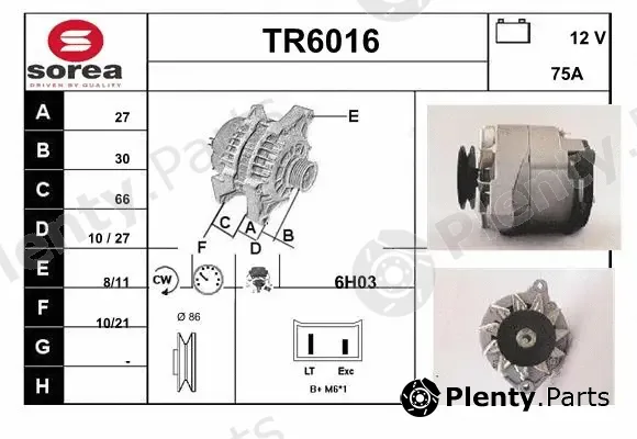Sera TR6016 — Alternator