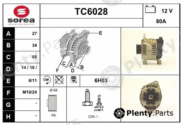 Sera TC6028 — Alternator