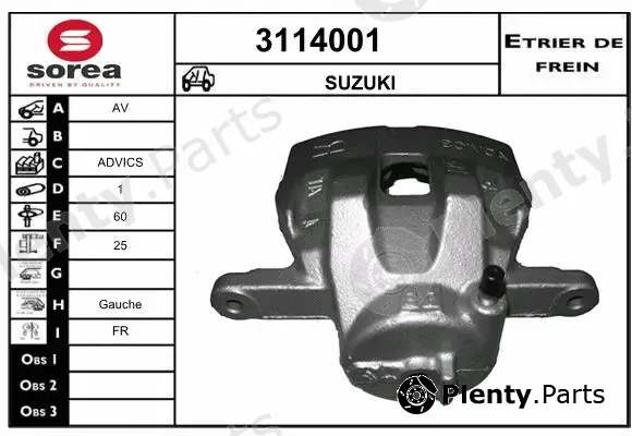 Sera 3114001 — Brake Caliper