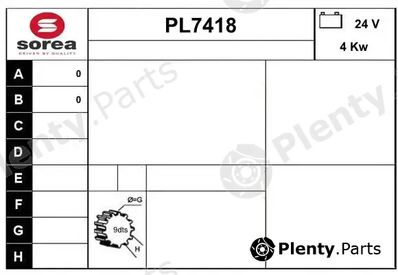 Sera PL7418 — Starter