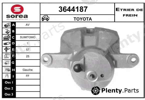 Sera 3644187 — Brake Caliper