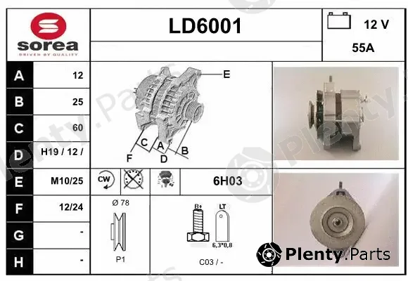 Sera LD6001 — Alternator