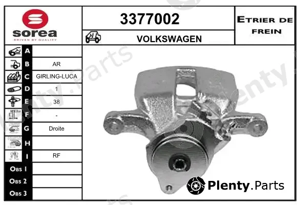 Sera 3377002 — Brake Caliper