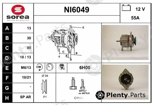 Sera NI6049 — Alternator