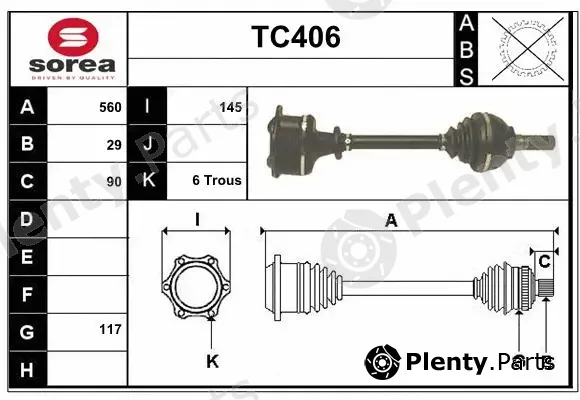 Sera TC406 — Drive Shaft