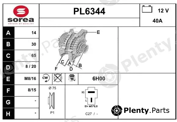 Sera PL6344 — Alternator