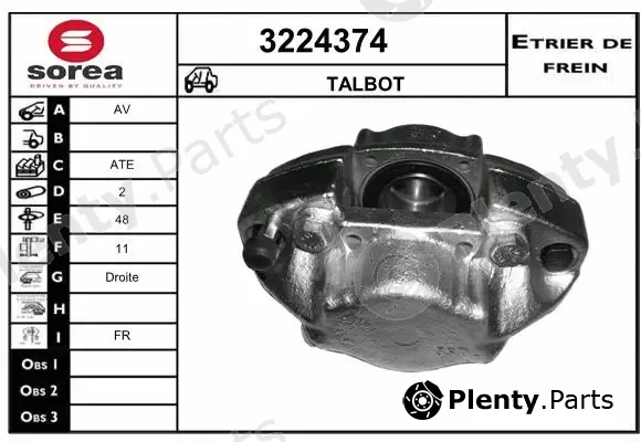 Sera 3224374 — Brake Caliper