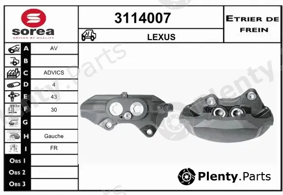 Sera 3114007 — Brake Caliper