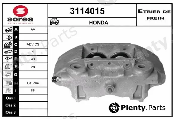 Sera 3114015 — Brake Caliper