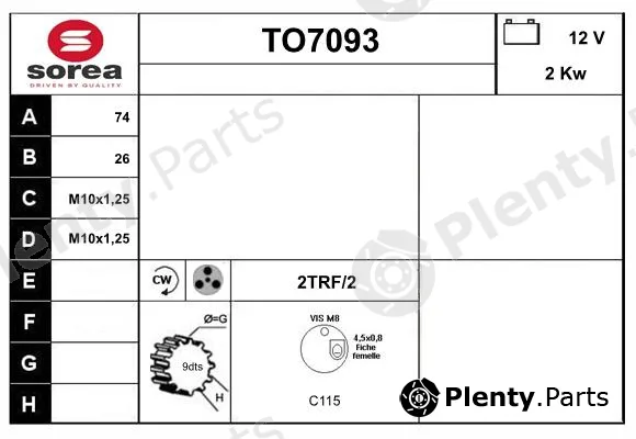 Sera TO7093 — Starter