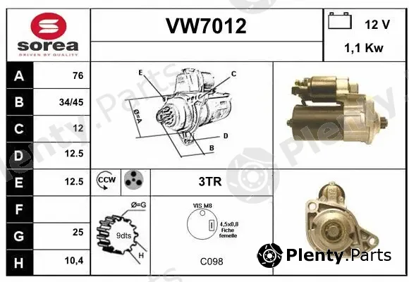 Sera VW7012 — Starter