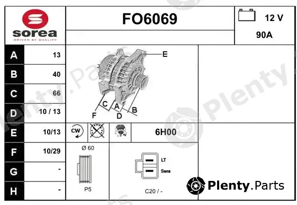 Sera FO6069 — Alternator