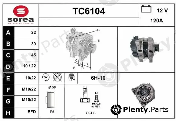 Sera TC6104 — Alternator
