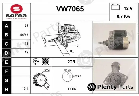 Sera VW7065 — Starter