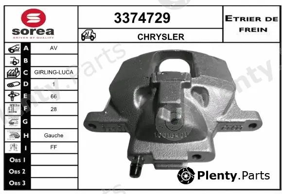 Sera 3374729 — Brake Caliper