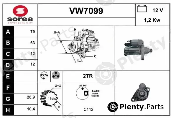 Sera VW7099 — Starter