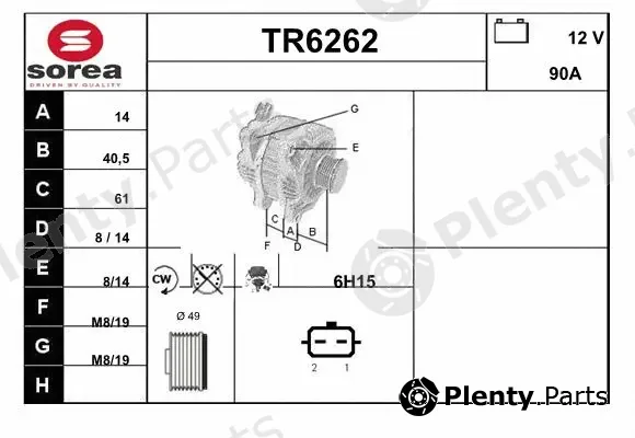 Sera TR6262 — Alternator
