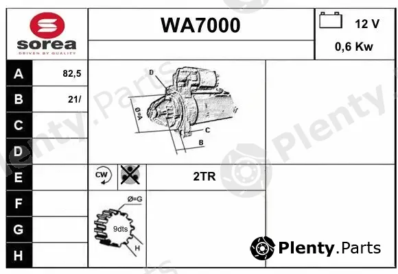 Sera WA7000 — Starter