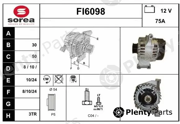 Sera FI6098 — Alternator