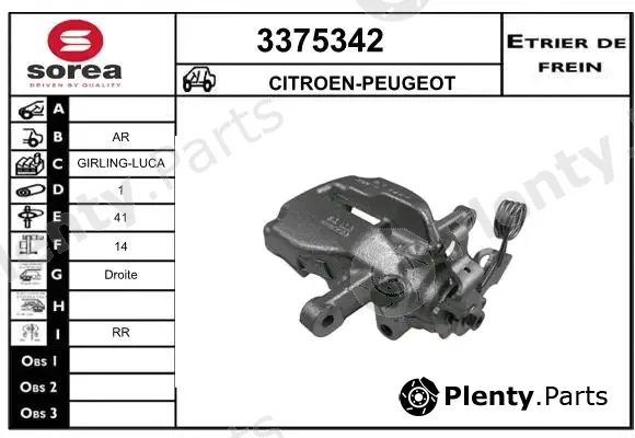 Sera 3375342 — Brake Caliper