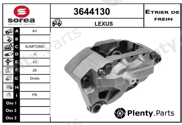 Sera 3644130 — Brake Caliper