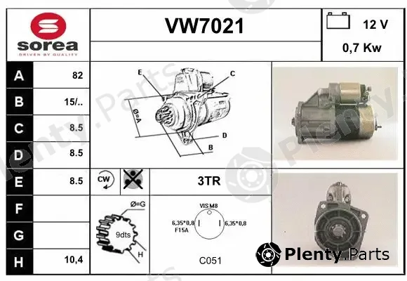 Sera VW7021 — Starter