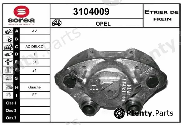 Sera 3104009 — Brake Caliper