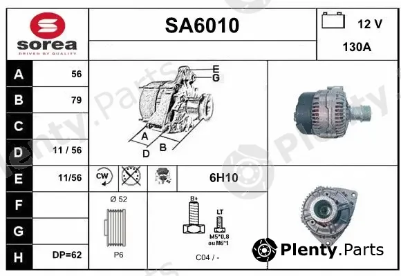 Sera SA6010 — Alternator